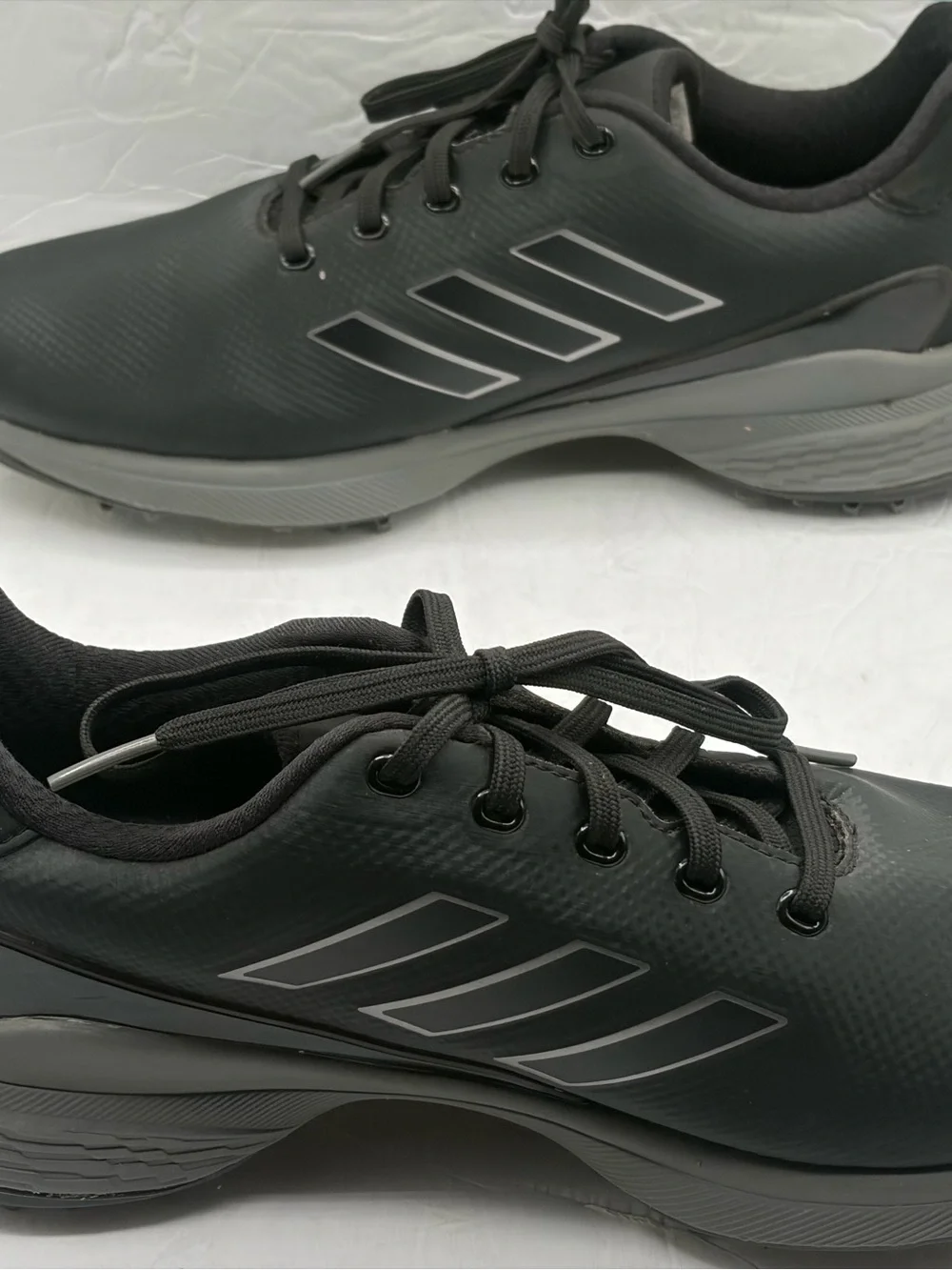 Adidas ZG23 Mens Pro Golf Shoes Cleats Spikes, Black Gray Size 10